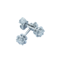 Earrings in 18 kt White Gold with Diamonds Certified 0.30 ct Total - Model (Elisabetta)