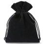 Pack 10 Black velvet bags - 12 cm
