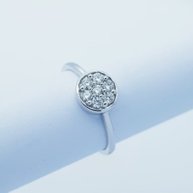 Anello in Oro 18kt con Diamanti Certificati - Modello (Ufo)