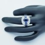 18kt Gold Ring with Certified Sapphires and Diamonds-Model (Univers)