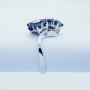 Fiori ring in 18 kt Gold with Diamonds and Sapphires-Model (Fiori)