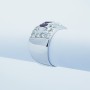 18kt Gold Ring with Certified Rubies and Diamonds - Model (Scalar)