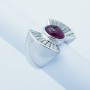 Ring Diamonds 1.55 carats and Ruby 2.48 ct-Modelo (Papion)