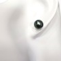 18 kt White Gold Earrings with TAHITIAN Pearls 8.00-8.50 mm AAA