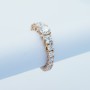 Ring in 18 kt Gold with Diamonds Certified 1.55 ct Total - Modelo (Elven)