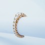 Ring in 18 kt Gold with Diamonds Certified 1.55 ct Total - Modelo (Elven)