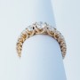 Ring in 18 kt Gold with Diamonds Certified 1.55 ct Total - Modelo (Elven)