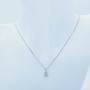 Collier Pendentif en Or Blanc 18kt et Diamants Certifiés-Modèle (Sole)