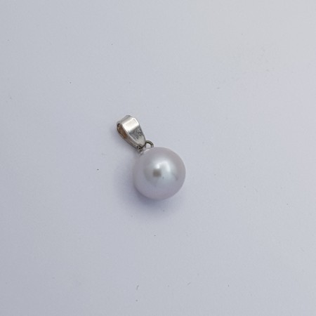 Ciondolo in Oro 18 kt e Perla Tahiti 7 mm