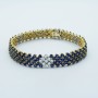 Certified Sapphires and Diamonds Bracelet 22.88 Carats Total