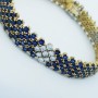 Certified Sapphires and Diamonds Bracelet 22.88 Carats Total