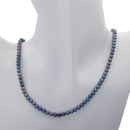 COLLANA PERLE BIWA Misura 4.0-4.5 mm Lunghezza 42 cm