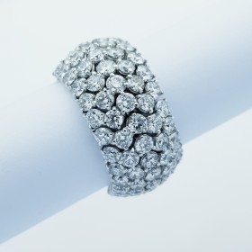 18 kt Gold Ring with Certified Diamonds - Model (Marseille)