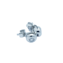 Light point earrings in 18 kt Gold F VVS from 0.10 to 1.0 ct-FIRENZE Model (total carat selectable)