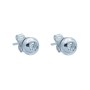Light point earrings in gold 18 kt F VS from 0.10 to 1.0 ct-FIRENZE Model (total carat selectable)