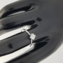 ANELLO SOLITARIO 0,40 CT in ARGENTO RODIATO con DIAMANTE ZIRCONE
