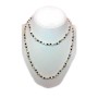 SCARAMAZZE and onyx pearl necklace with gold Rhodium inserts - 100cm