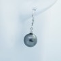 18 kt White Gold set with Certified Diamonds and Pearls