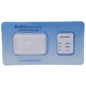 DIAMOND CERTIFIED HRD 0.43 IF E - REP.14037604009