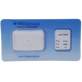 CERTIFIED DIAMOND HRD 0.34 IF E - REP.14037476095