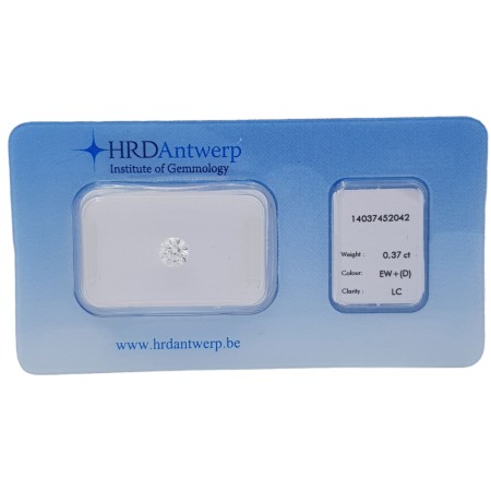 DIAMANT CERTIFIÉ HRD 0.37 IF D - REP.14037452042