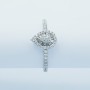Bague en or 18 carats avec diamants certifiés - Modèle (Drop)