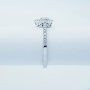 Bague en or 18 carats avec diamants certifiés - Modèle (Drop)