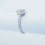Bague en or 18 carats avec diamants certifiés - Modèle (Drop)