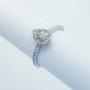 Bague en or 18 carats avec diamants certifiés - Modèle (Drop)