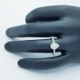 Bague en or 18 carats avec diamants certifiés - Modèle (Drop)