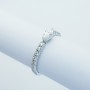 18kt Gold Ring with Certified Diamonds - Model (Shuttle)