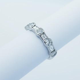 18kt Gold Ring with Certified Diamonds - Model (Atlas)