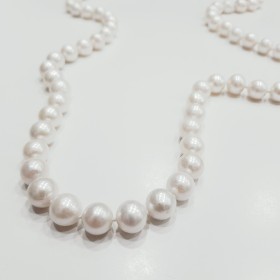 COLLANA PERLE AKOYA BIANCHE da 11 - 11.5 mm AA+ Lunghezza Selezionabile