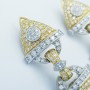 Orecchini in Oro 18 kt con Diamanti Certificati 6.95 ct Tot. - Modello (Freccia)