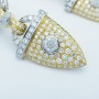 Orecchini in Oro 18 kt con Diamanti Certificati 6.95 ct Tot. - Modello (Freccia)