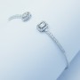 Bracelet en or blanc 18 carats et diamants 0,78 ct total - Modèle (Enclume et Marteau)