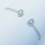 Bracelet in 18 kt White Gold and Diamonds 0.78 ct Total - Model (Anvil and Hammer)