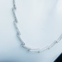 Collana in Oro Bianco 18kt e Diamanti Certificati - Modello (Supra)