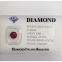 Ruby cut carat 4.88 bright red in blister lot 5.00