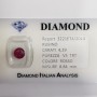 Ruby cut carat 4.29 rouge vif en lot blister 5.00