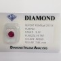 Ruby cut carat 3.12 rouge vif en blister lot 3.00