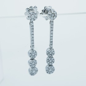 Boucles d'oreilles en or 18 carats DIAMANT 0.65 ct total - Modèle (MAGIC)