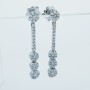 18 kt GOLD DIAMOND EARRINGS 0.65 ct total - Model (MAGIC)