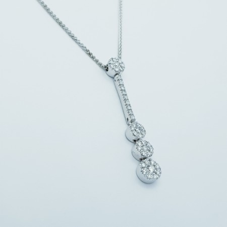 18 kt GOLD DIAMONDS DOTS 0.38 ct total - Model (MAGIC)