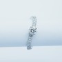 18kt Gold Ring with Certified Diamonds - Model (Virgole)