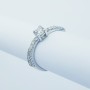 Anello in Oro 18kt con Diamanti Certificati - Modello (Virgole)