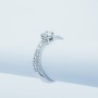 Anello in Oro 18kt con Diamanti Certificati - Modello (Virgole)