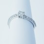 Anello in Oro 18kt con Diamanti Certificati - Modello (Virgole)
