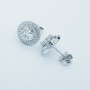 18 kt GOLD DIAMONDS POINT LIGHT EARRINGS 1.95 ct Total - Model (Light)