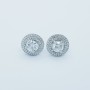 18 kt GOLD DIAMONDS POINT LIGHT EARRINGS 1.95 ct Total - Model (Light)
